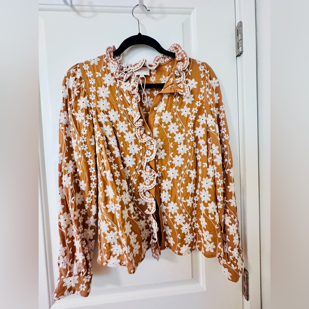 Sezane Mathilda Shirt Ocre Foncé - Size 36